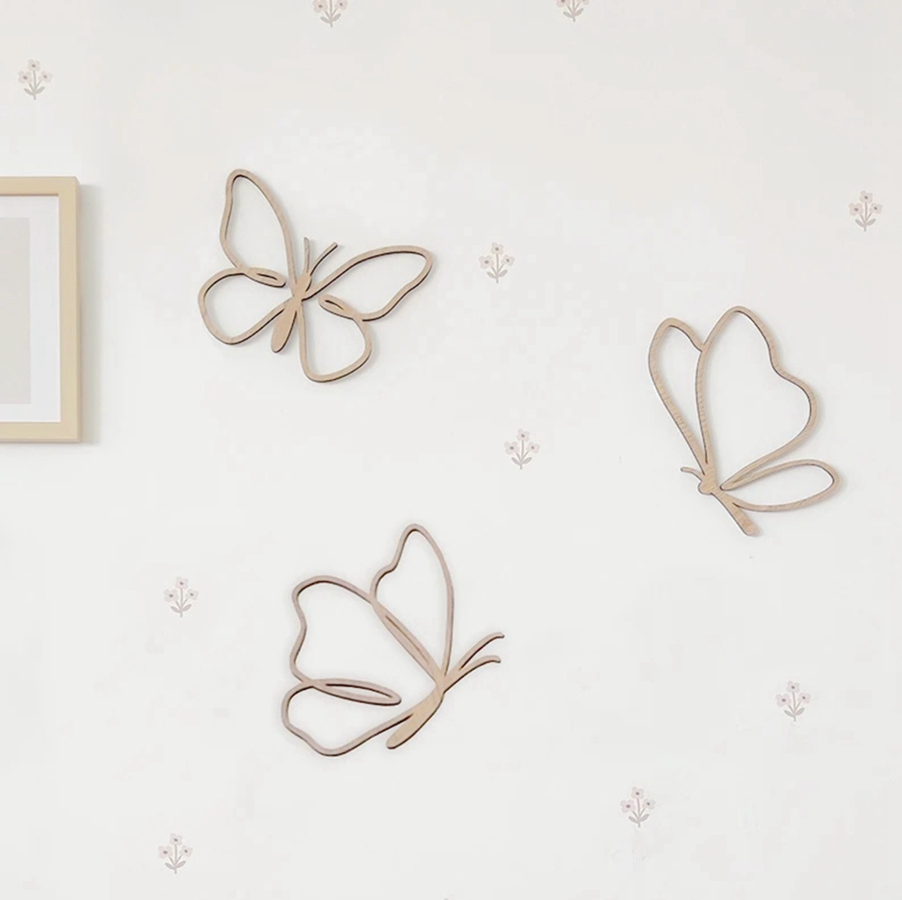 wooden butterflies sign, Woode - Baby Nursery Products 리뷰 및 가격