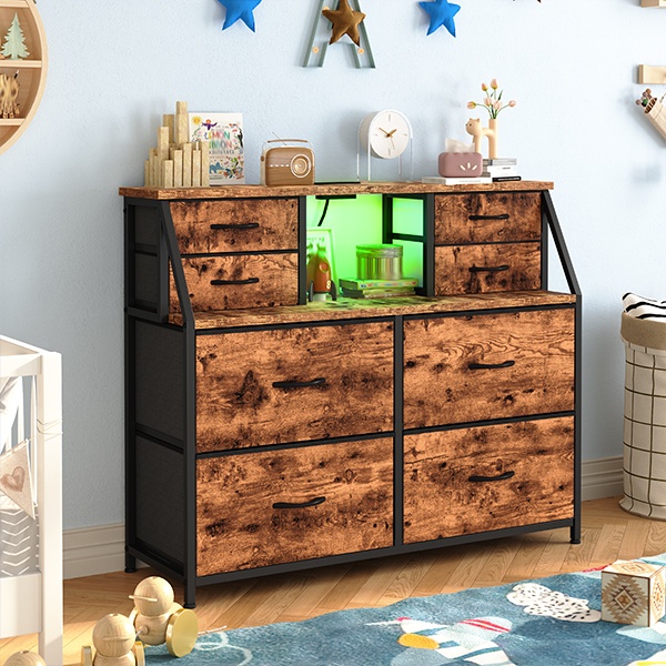 8-Drawer Wooden-Top Dresser wi - Drawer Dresser White 리뷰 및 가격