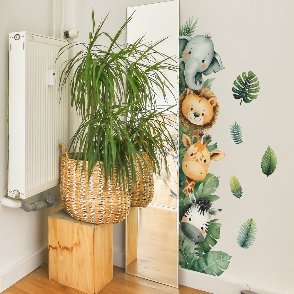 Jungle Animal Elephant Giraffe - Baby Nursery Jungle Wallpaper 리뷰 및 가격