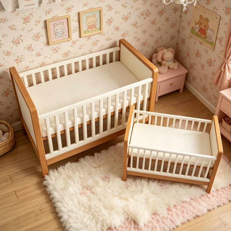 Mini Wooden Baby Crib, Dollhou - Baby Nursery Layout 리뷰 및 가격