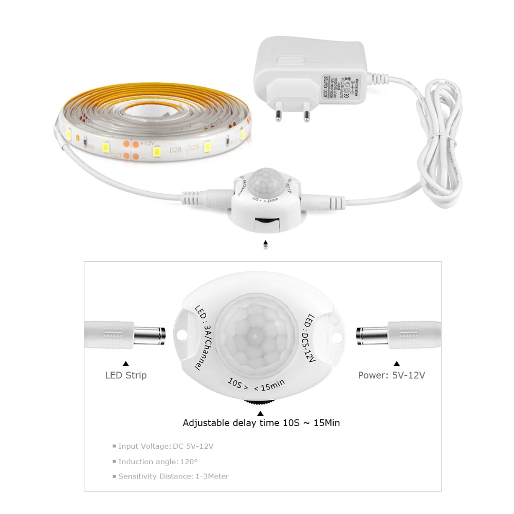 Wireless PIR Motion Sensor LED - Drawer Dresser White 리뷰 및 가격