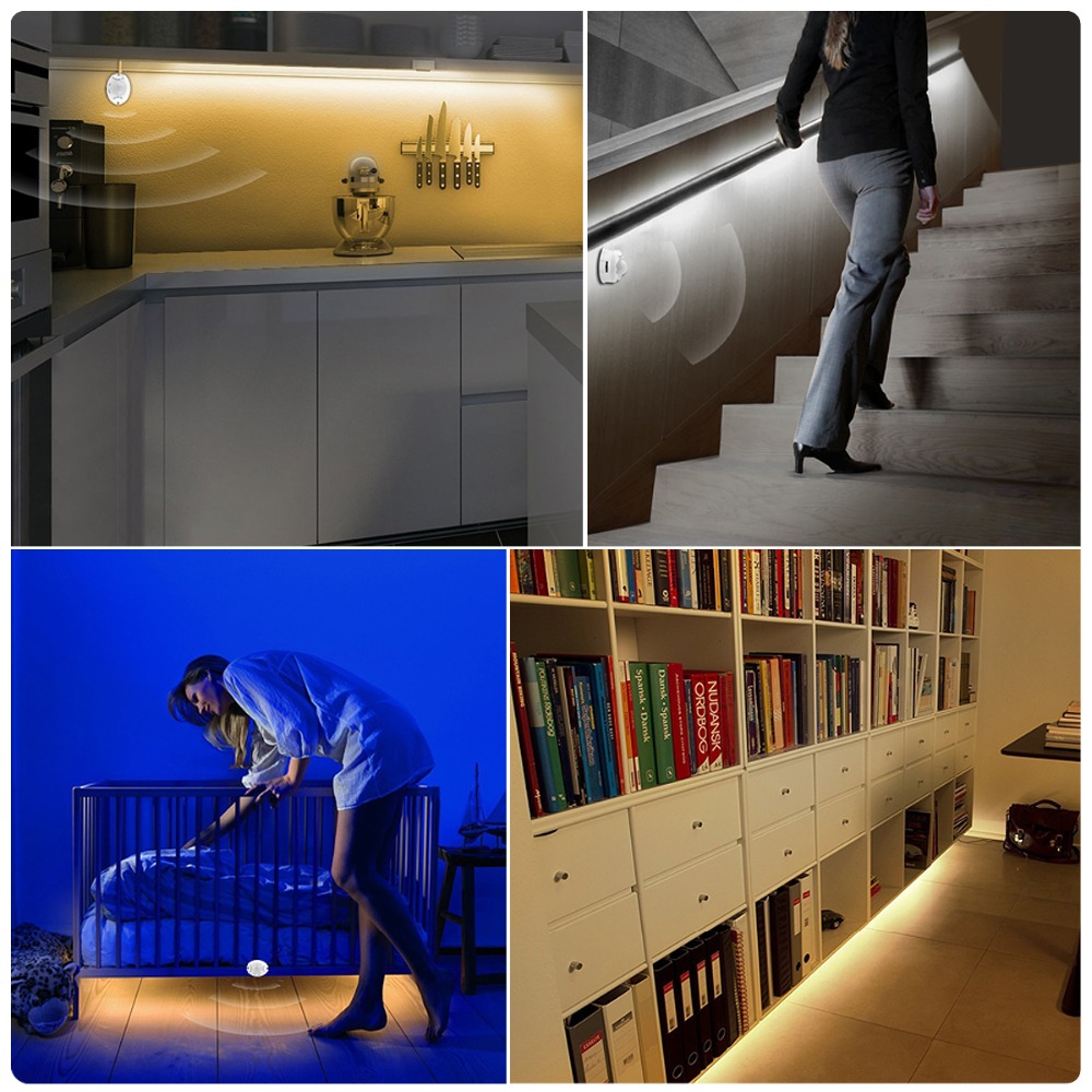 Wireless PIR Motion Sensor LED - Drawer Dresser White 리뷰 및 가격