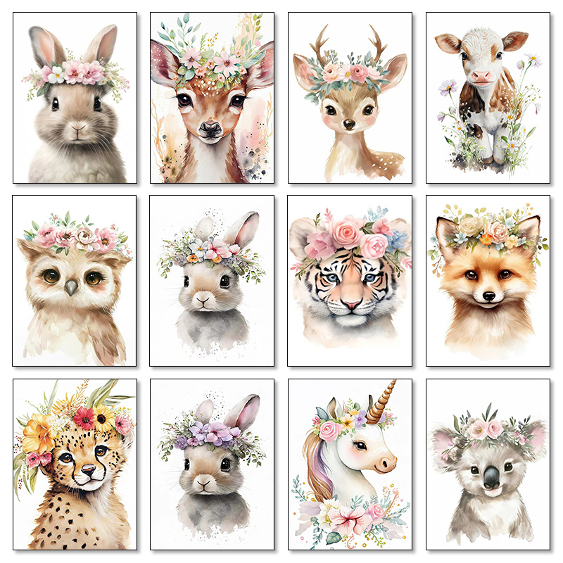Baby Bear Bunny Deer Raccoon O - Baby Unicorn Nursery 리뷰 및 가격
