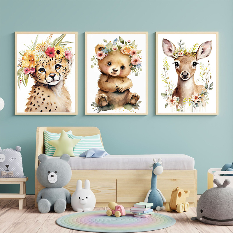 Baby Bear Bunny Deer Raccoon O - Baby Unicorn Nursery 리뷰 및 가격