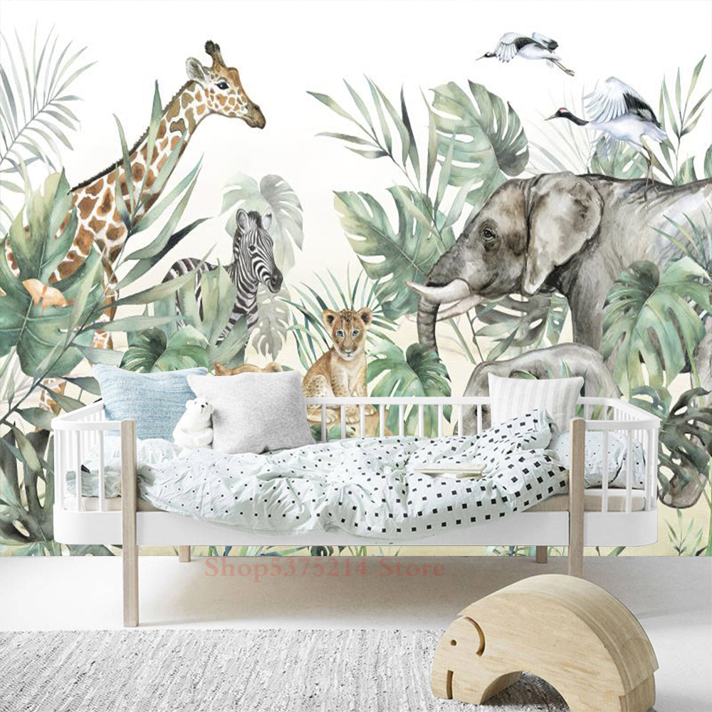 Baby Kids Room Decorative Wall - Baby Nursery Jungle Wallpaper 리뷰 및 가격
