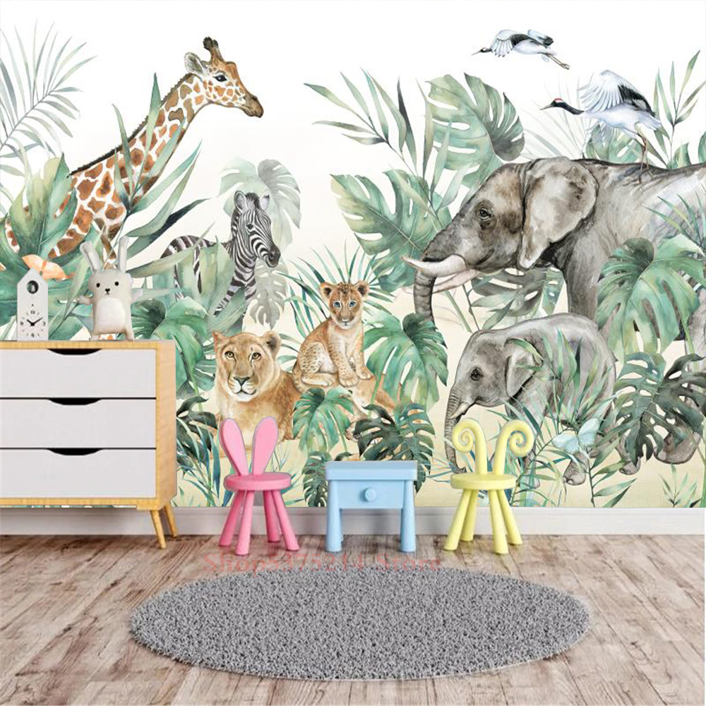 Baby Kids Room Decorative Wall - Baby Nursery Jungle Wallpaper 리뷰 및 가격