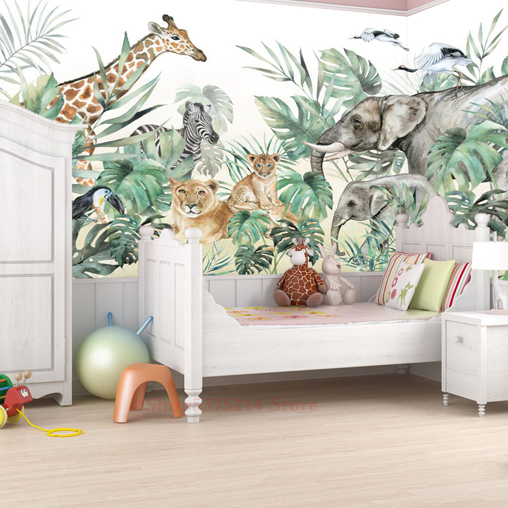 Baby Kids Room Decorative Wall - Baby Nursery Jungle Wallpaper 리뷰 및 가격