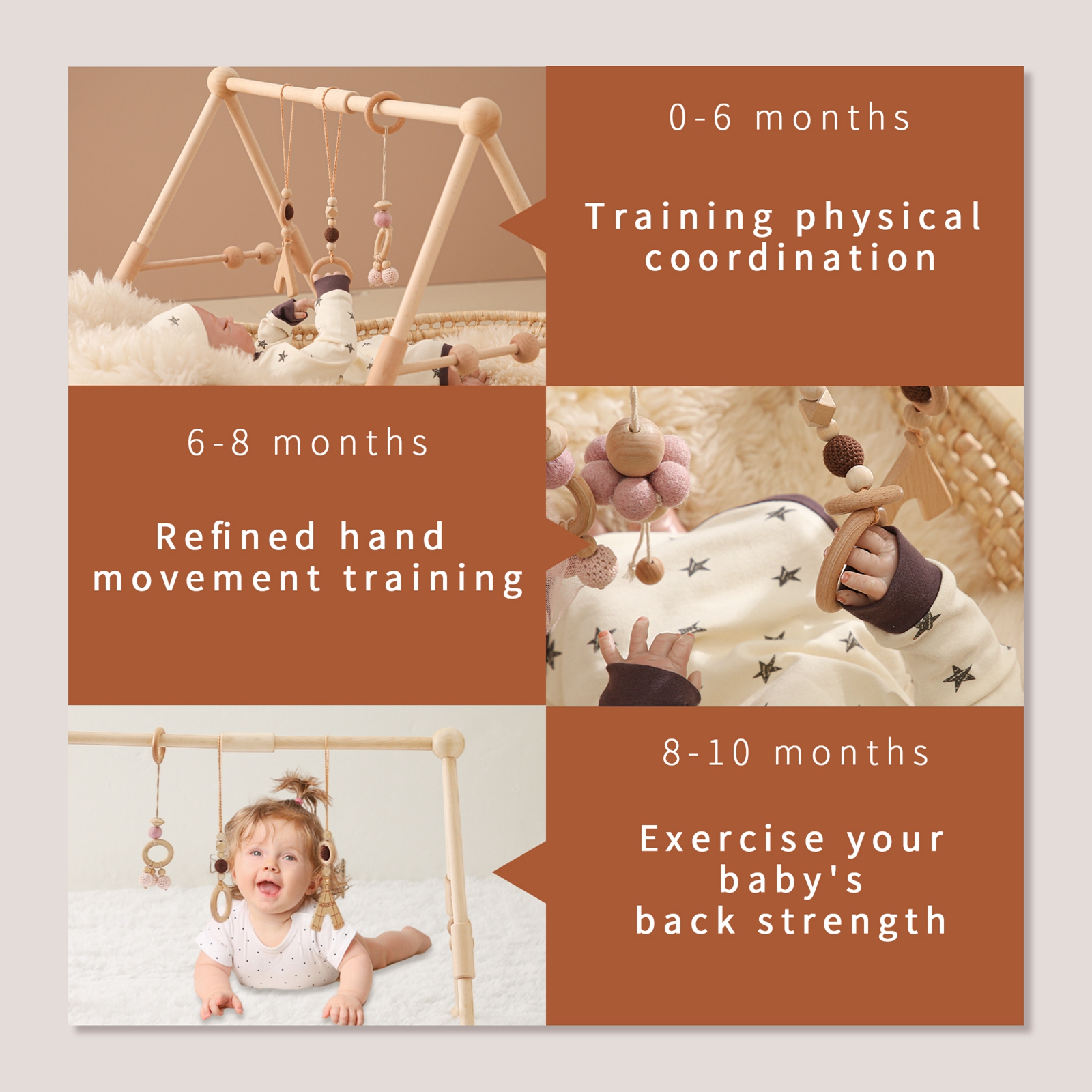 Baby Wooden Toys Play Gym Ordi - Baby Nursery Products 리뷰 및 가격