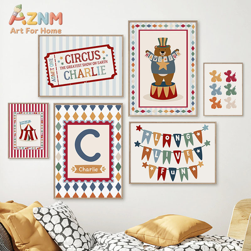 Circus Bear Magician Dog Quote - Baby Nursery Products 리뷰 및 가격