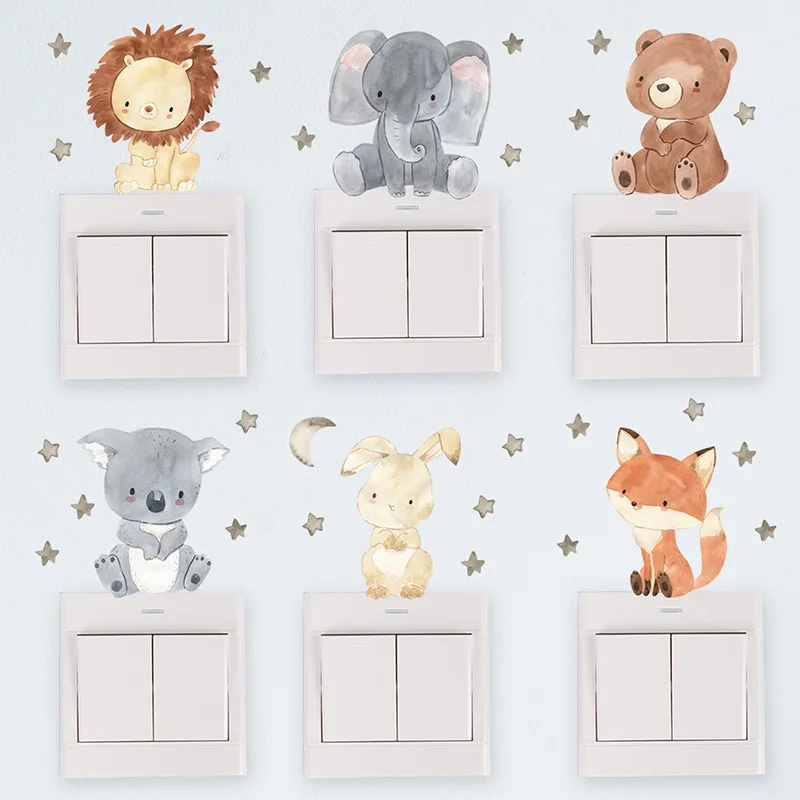 Cute Forest Animals Wall Stick - Baby Nursery Vinyl Wall Stickers 리뷰 및 가격