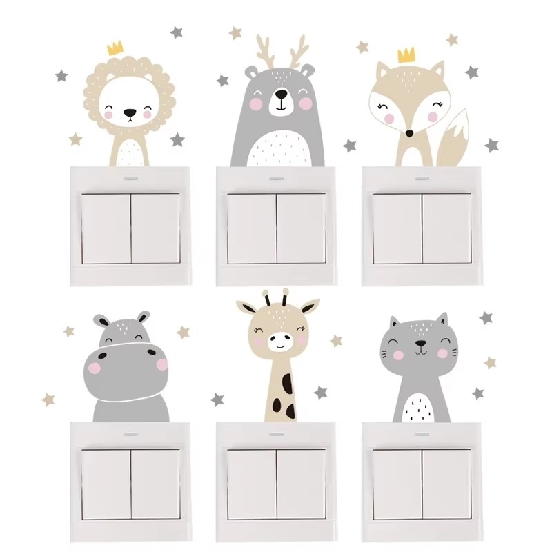 Cute Forest Animals Wall Stick - Baby Nursery Vinyl Wall Stickers 리뷰 및 가격