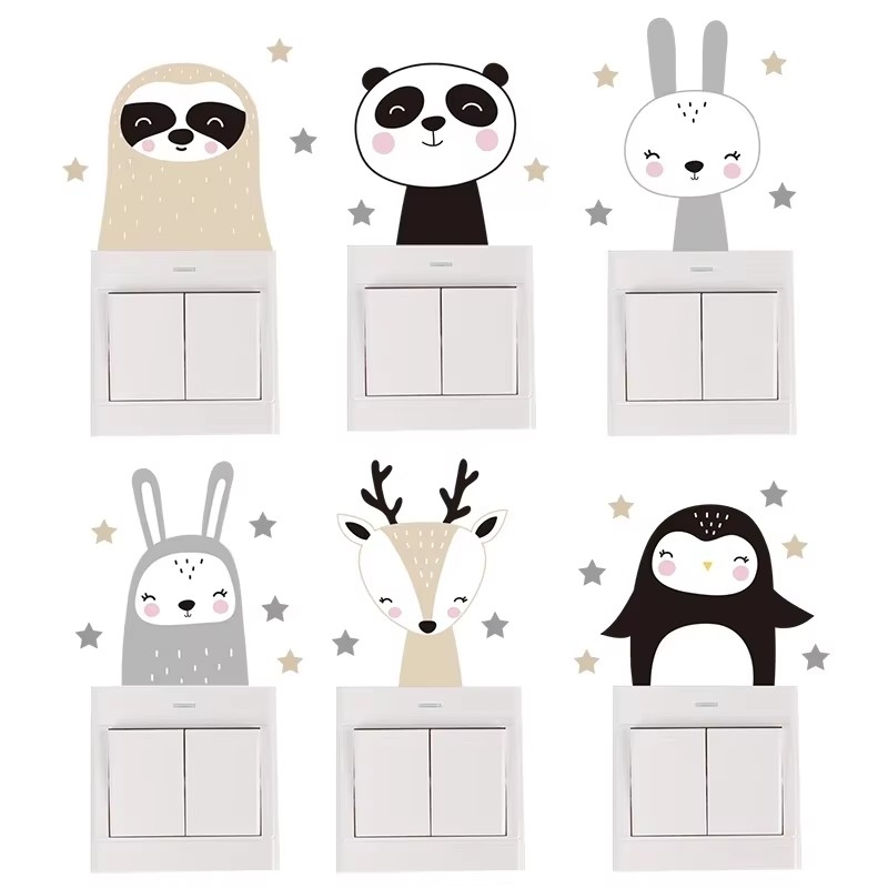 Cute Forest Animals Wall Stick - Baby Nursery Vinyl Wall Stickers 리뷰 및 가격