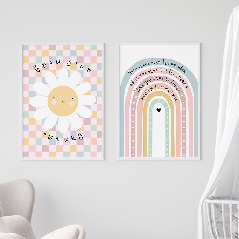 Sun Flower Rainbow Cloud Heart - Baby Nursery Products 리뷰 및 가격