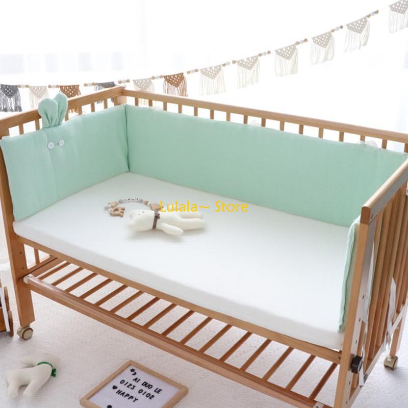 Y4QA 200x32cm Baby Cot Bumper  - Baby Nursery Boy 리뷰 및 가격