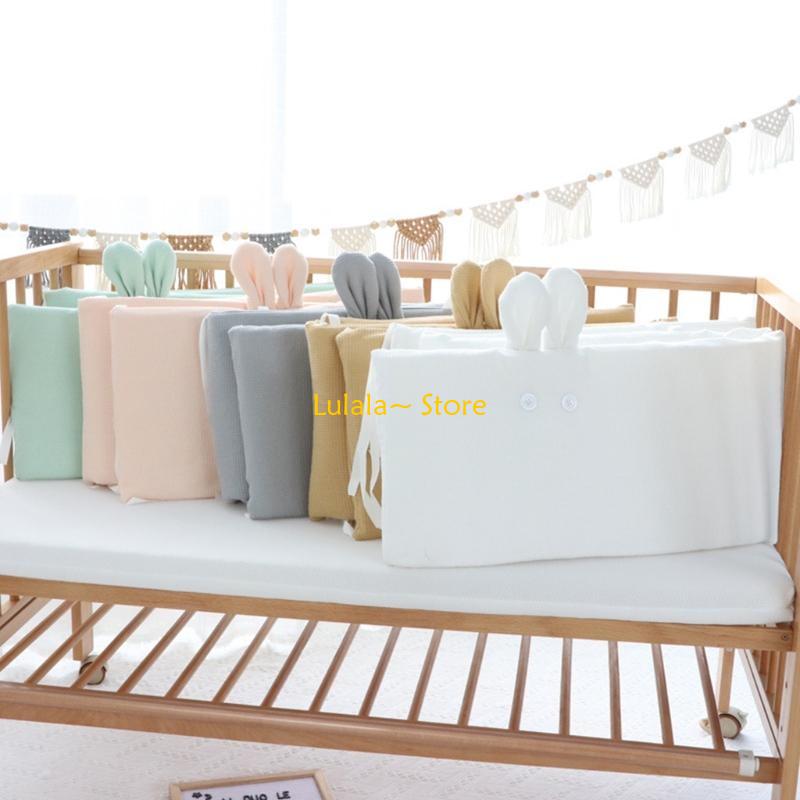 Y4QA 200x32cm Baby Cot Bumper  - Baby Nursery Boy 리뷰 및 가격
