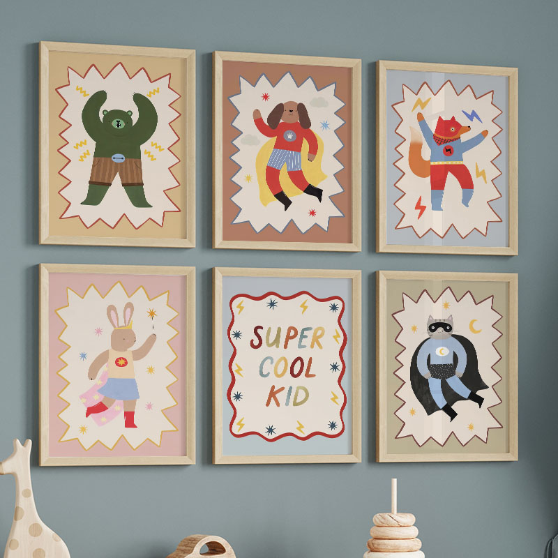 Funny Cartoon Super Cool Kid N - Baby Nursery Products 리뷰 및 가격