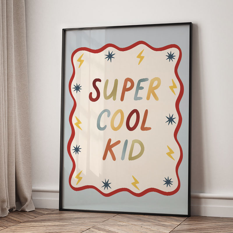 Funny Cartoon Super Cool Kid N - Baby Nursery Products 리뷰 및 가격