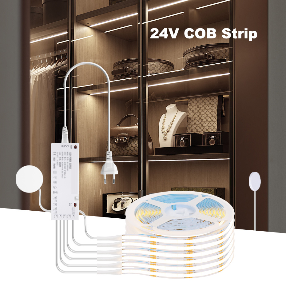 24V COB LED Strip with EU/US/A - Drawer Dresser White 리뷰 및 가격