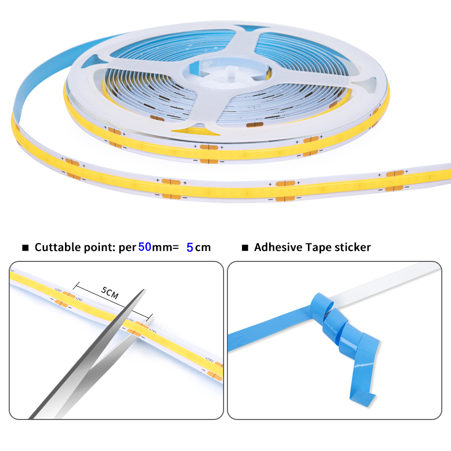 24V COB LED Strip with EU/US/A - Drawer Dresser White 리뷰 및 가격