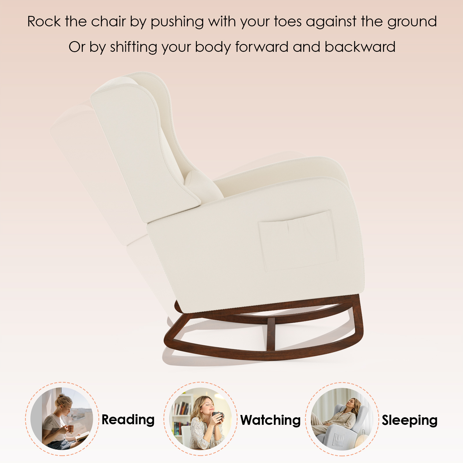 Nursery Rocking Chair, Upholst - Baby Nursery Nurse 리뷰 및 가격